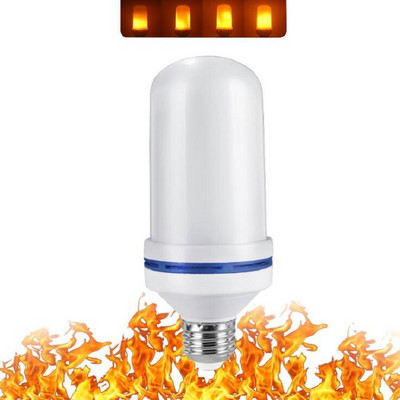 Φωτιστικό LED φλόγας E27 E26 E14 E12 Light Flame Bulb Effect Fire Flickering Emulation 3W 5W 7W 9W Διακοσμητικό AC85-265V