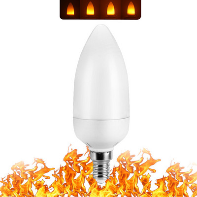 Φωτιστικό LED φλόγας E27 E26 E14 E12 Light Flame Bulb Effect Fire Flickering Emulation 3W 5W 7W 9W Διακοσμητικό AC85-265V