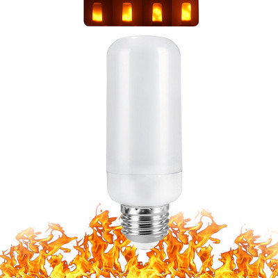 Φωτιστικό LED φλόγας E27 E26 E14 E12 Light Flame Bulb Effect Fire Flickering Emulation 3W 5W 7W 9W Διακοσμητικό AC85-265V
