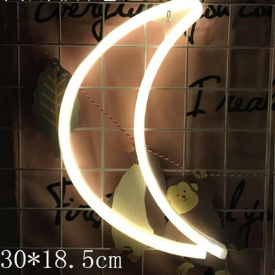 5V Neon LED Lampă pentru semne de neon Cute Cat Star Moon Nori USB/Baterie lumini de noapte pentru nuntă, petrecere de Crăciun, decorare acasă