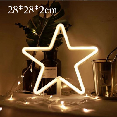 5V Neon LED Lampă pentru semne de neon Cute Cat Star Moon Nori USB/Baterie lumini de noapte pentru nuntă, petrecere de Crăciun, decorare acasă