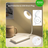 USB Led Light könyvolvasó lámpa Hordozható újratölthető lámpák Asztali lámpa tanuláshoz Erőteljes fali lámpa asztali éjszakai világításhoz