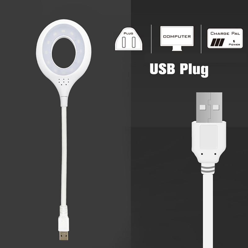 USB Led Light könyvolvasó lámpa Hordozható újratölthető lámpák Asztali lámpa tanuláshoz Erőteljes fali lámpa asztali éjszakai világításhoz