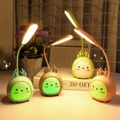 LED laualamp USB laetav laualamp kolme kiirusega hämarduv armas ühiselamu lugemislamp Silmade kaitse Magamistoa öövalgusti