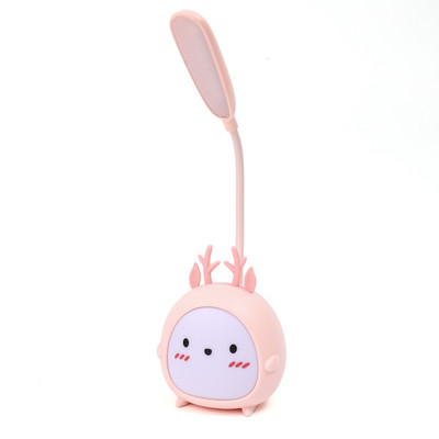 LED laualamp USB laetav laualamp kolme kiirusega hämarduv armas ühiselamu lugemislamp Silmade kaitse Magamistoa öövalgusti