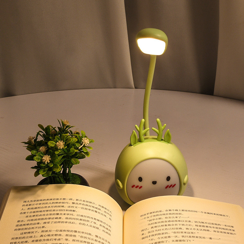 LED laualamp USB laetav laualamp kolme kiirusega hämarduv armas ühiselamu lugemislamp Silmade kaitse Magamistoa öövalgusti