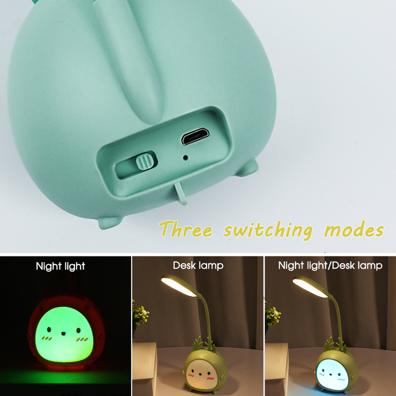 LED laualamp USB laetav laualamp kolme kiirusega hämarduv armas ühiselamu lugemislamp Silmade kaitse Magamistoa öövalgusti