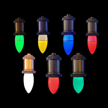 10 τμχ Πολύχρωμη λάμπα LED E14 3W RGB Led Bulb C35 Led Candle Light 5 Color SMD 2835 AC 220V Globe Bulb