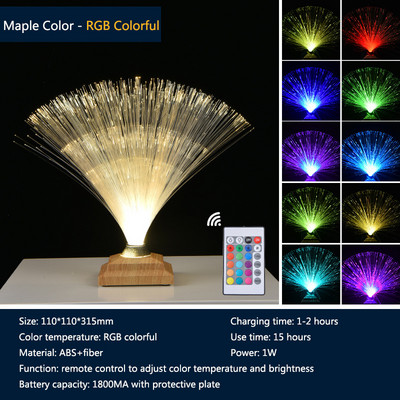 LED galda lampa RGB optiskās šķiedras nakts gaisma atmosfēras lampa guļamistabas galda lampas zvaigžņotās debesis kāzu ballīšu telpas dekoratīvās gaismas