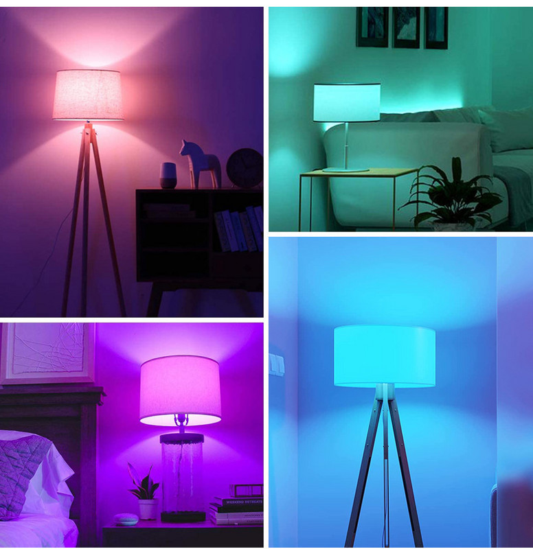 Bec LED E27 220v Bec inteligent Bombillas Lampă LED RGB Spoturi Acasă WiFi Fiole inteligente 12v AC 85-265V Lampă pentru schimbarea culorii