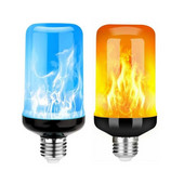 E27 LED-leegipirn Fire 4 režiimi lamp maisipirn värelev LED-valgus dünaamiline leegiefekt AC85V-265V 9W koduvalgustuse jaoks