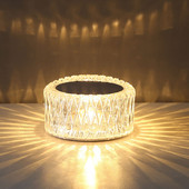 Κρυστάλλινο επιτραπέζιο φωτιστικό αφής RGB ρομαντικό διαμαντένιο φωτιστικό USB Creative Bird Nest Night Light Φορητό κομοδίνο για σπίτι/μπαρ