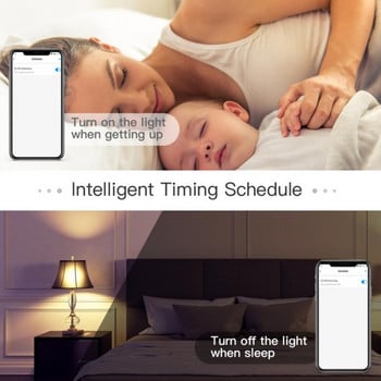 Έξυπνος λαμπτήρας Corui WiFi Έξυπνος λαμπτήρας Smart Life Ρυθμιζόμενος ψυχρός ζεστός έξυπνος λαμπτήρας σπιτιού Τηλεχειριστήριο φωνής Εργασία με Alexa Google Home