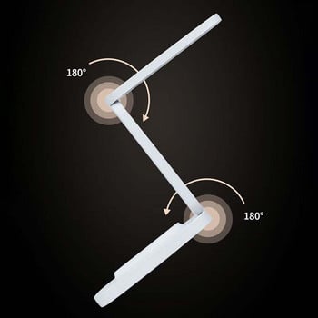 Πτυσσόμενο επιτραπέζιο φωτιστικό Φορητό LED με προστασία ματιών Επιτραπέζιο φωτιστικό USB Επαναφορτιζόμενο ρυθμιζόμενο φως νύχτας 3 Χρώμα φωτιστικά βιβλίου θερμοκρασίας