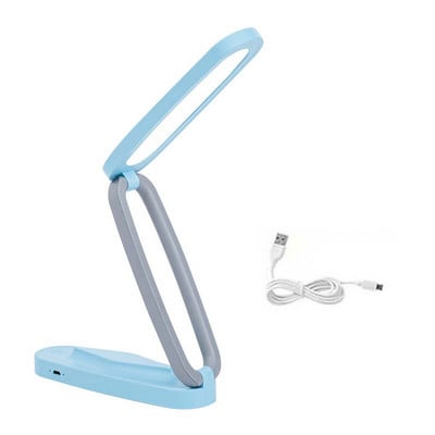 Skladacia stolová lampa, prenosná LED lampa na ochranu očí, nabíjateľná s USB, stmievateľné nočné svetlo s 3 teplotami farieb, knižné svetlá
