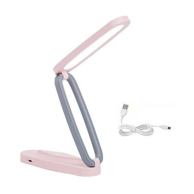 Skladacia stolová lampa, prenosná LED lampa na ochranu očí, nabíjateľná s USB, stmievateľné nočné svetlo s 3 teplotami farieb, knižné svetlá