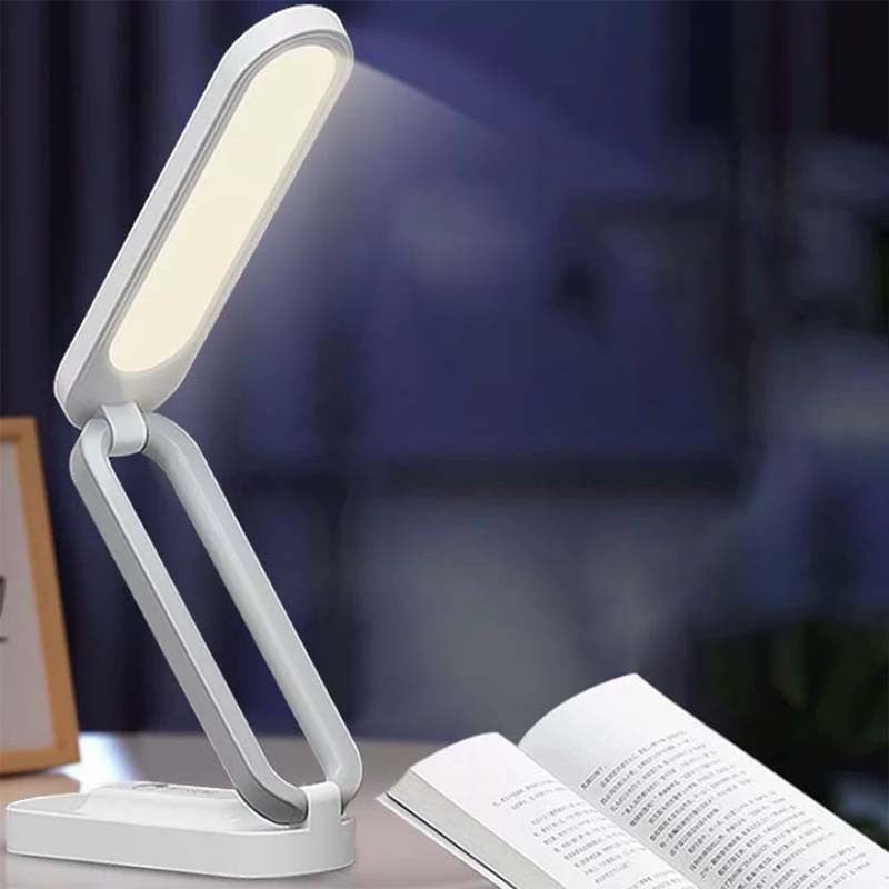 Skladacia stolová lampa, prenosná LED lampa na ochranu očí, nabíjateľná s USB, stmievateľné nočné svetlo s 3 teplotami farieb, knižné svetlá