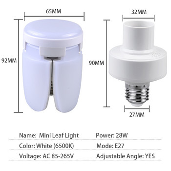 Λάμπες LED Αμπούλα LED E27 110 Λάμπα φωτός 220V 28W Έξυπνο τηλεχειριστήριο Λάμπα φωτισμού αισθητήρα κίνησης για λειτουργία χρονισμού στο σπίτι