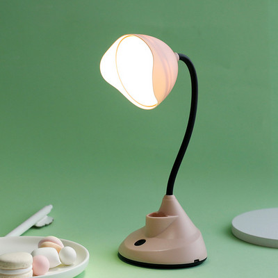 LED szemvédő asztali lámpa olvasólámpa USB tápegység állítható tömlővel éjjeli lámpa Családi hálószoba dolgozószoba világítás