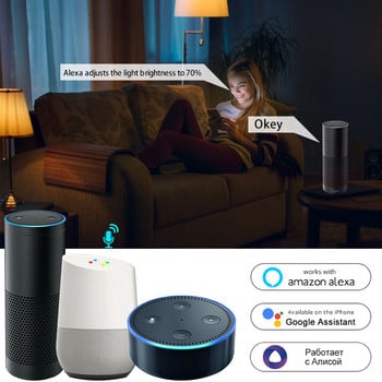 Tuya Smart WiFi крушка Alexa Lamp Alice Voice Control E27 18W 12W 15W 10W B22 E14 5W 7W 9W Lampara LED Inteligente за домашна стая