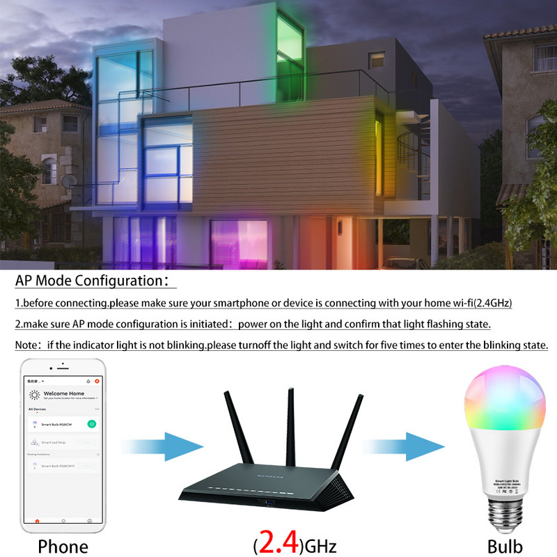 Tuya Smart WiFi izzó Alexa lámpa Alice hangvezérlés E27 18W 12W 15W 10W B22 E14 5W 7W 9W Lampara LED Inteligente otthoni szobához