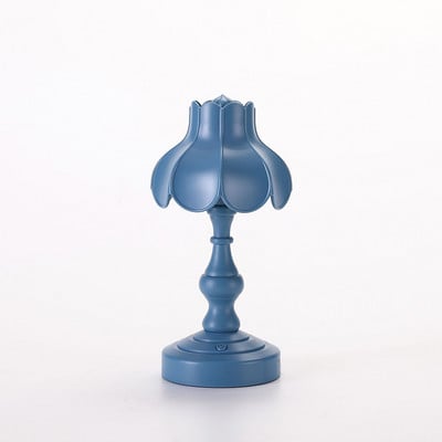 Decor veioza de masa, lampi de birou de noptiera cu port USB, iluminat de noptiera retro din plastic pentru dormitor living, 2W