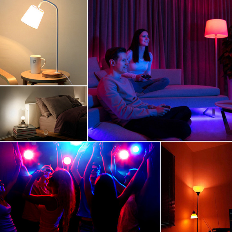 Fiolă GU10 Led 220V 110V 8W Lampă RGB Iluminat pentru decorațiuni interioare 16 culori GU10 RGBW RGBWW Bec Led Lumină de noapte Bombillas Led GU 10