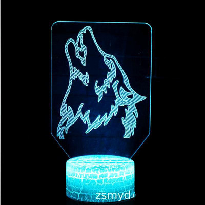 Rhinoceros Bedside Atmosphere Led 3d Colorful Touch Μικρό επιτραπέζιο φωτιστικό Χριστουγεννιάτικο δώρο για φωτάκια βρεφικού δωματίου Μικρά νυχτερινά φωτάκια