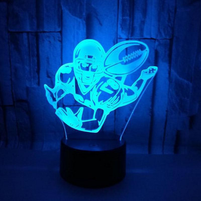 Forró kreatív ajándékok balett 3d kis asztali lámpák nappaliba színes USB 3d kis olvasó éjjeli asztali lámpa