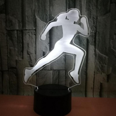 Forró kreatív ajándékok balett 3d kis asztali lámpák nappaliba színes USB 3d kis olvasó éjjeli asztali lámpa