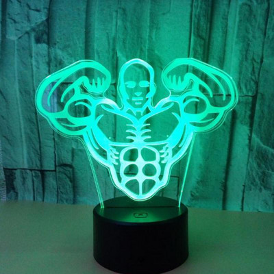 Forró kreatív ajándékok balett 3d kis asztali lámpák nappaliba színes USB 3d kis olvasó éjjeli asztali lámpa