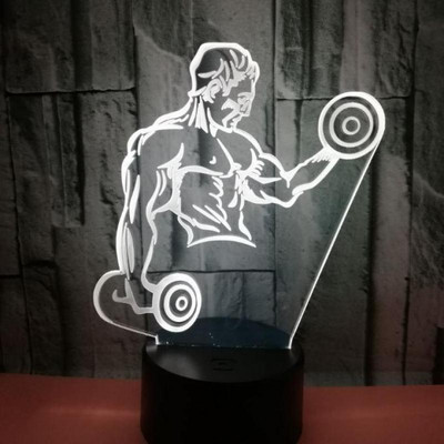 Forró kreatív ajándékok balett 3d kis asztali lámpák nappaliba színes USB 3d kis olvasó éjjeli asztali lámpa