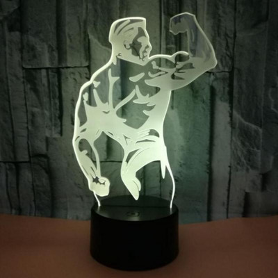 Forró kreatív ajándékok balett 3d kis asztali lámpák nappaliba színes USB 3d kis olvasó éjjeli asztali lámpa