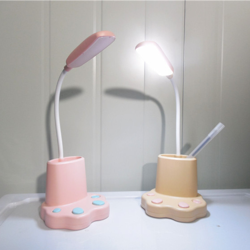 Pliiatsihoidja Led laualamp Armas magamistuba Ühiselamu Õppimine Öövalgusti Kontor Elutuba Lugemisvalgustid Lastele Kingitus Laetav