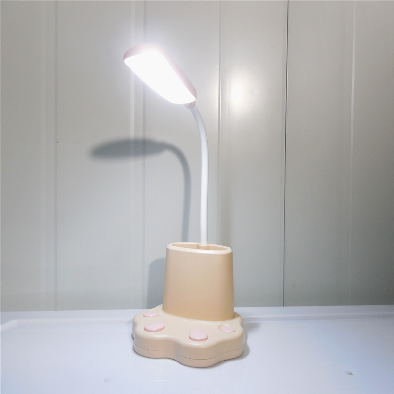 Pliiatsihoidja Led laualamp Armas magamistuba Ühiselamu Õppimine Öövalgusti Kontor Elutuba Lugemisvalgustid Lastele Kingitus Laetav