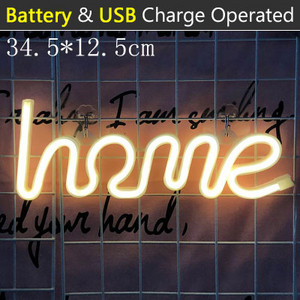 LED Kodu Neoon Sõnasilt Neoontähed Valguskunst Dekoratiivvalgustid Seinakaunistus lastele Beebitoa jõulupulmapidu
