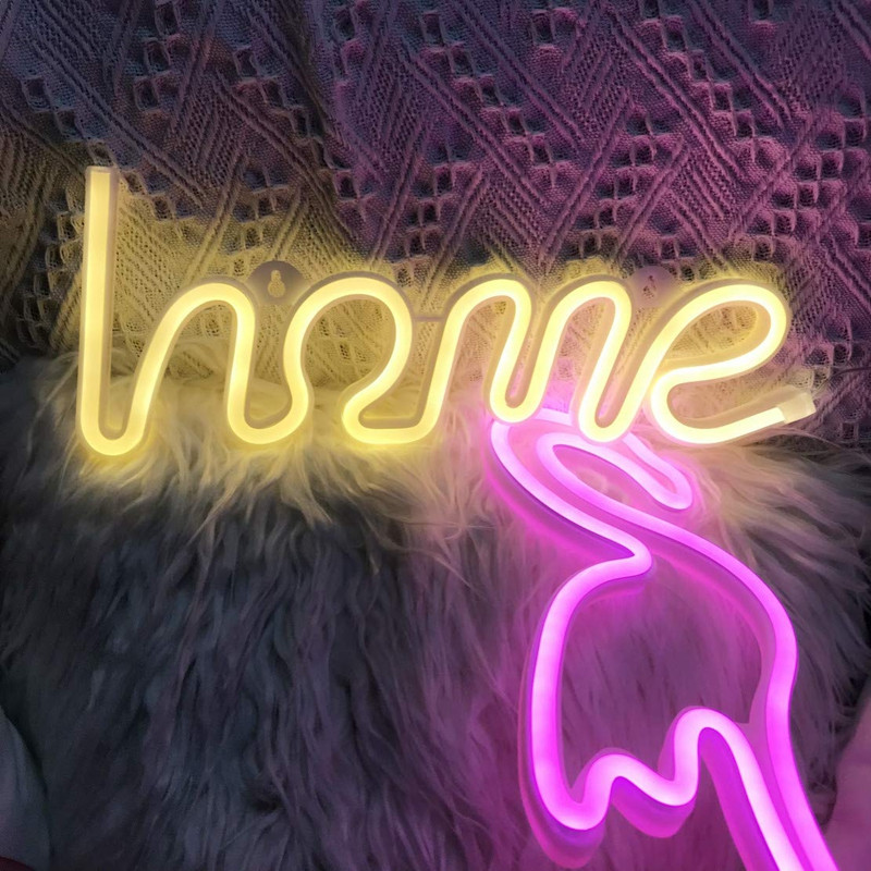 LED Kodu Neoon Sõnasilt Neoontähed Valguskunst Dekoratiivvalgustid Seinakaunistus lastele Beebitoa jõulupulmapidu