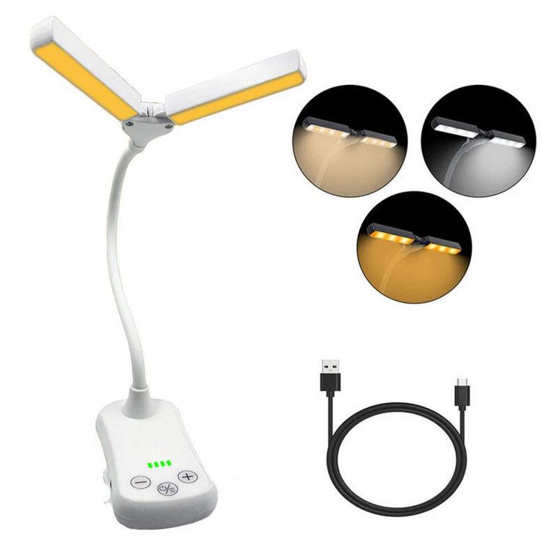Megbízható C típusú olvasólámpa tanulmányi lámpa, kihúzható olvasólámpa, kompakt csíptetős lámpa, szemvédelem