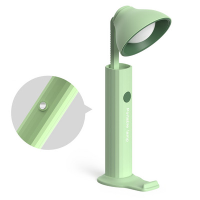 LED szemvédő asztali lámpa összecsukható asztali lámpa zseblámpa Multifunkciós éjszakai fény Olvasólámpa tanuló lámpa USB töltés