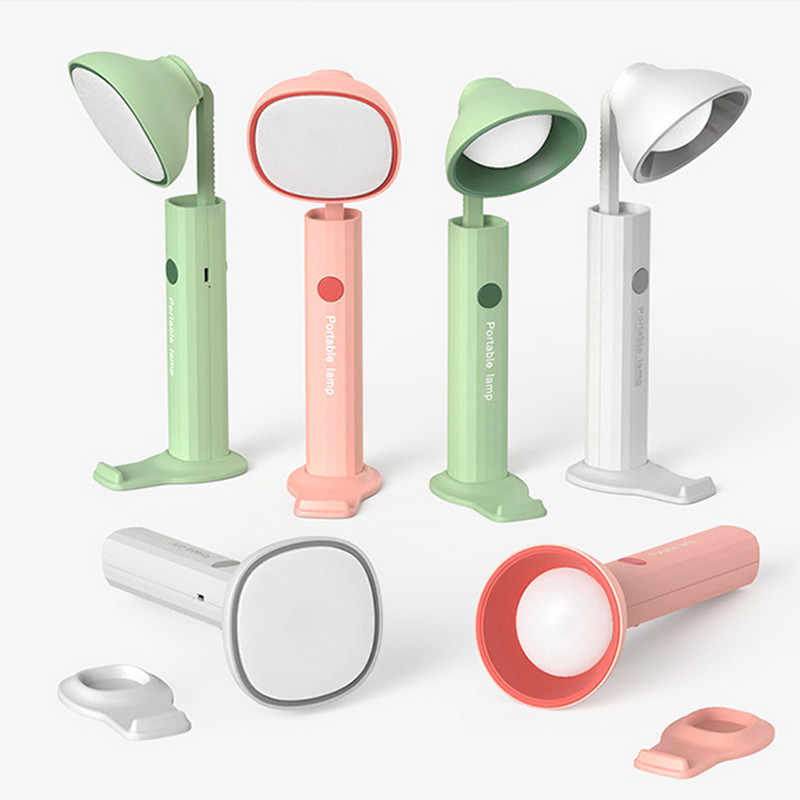 LED szemvédő asztali lámpa összecsukható asztali lámpa zseblámpa Multifunkciós éjszakai fény Olvasólámpa tanuló lámpa USB töltés