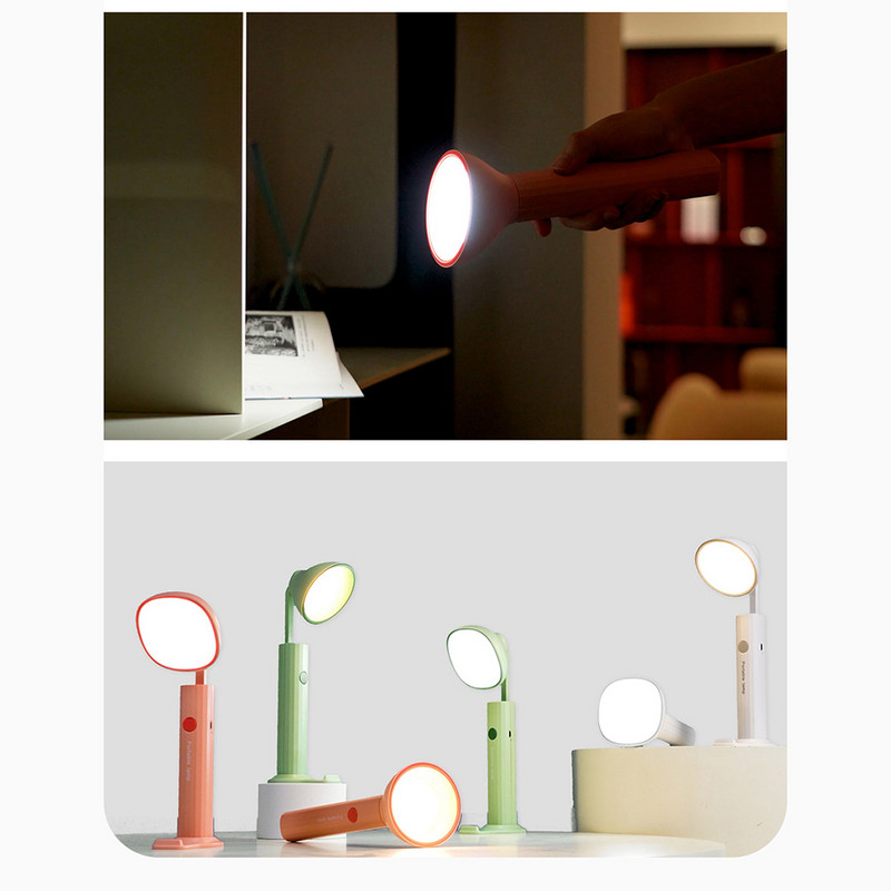 LED szemvédő asztali lámpa összecsukható asztali lámpa zseblámpa Multifunkciós éjszakai fény Olvasólámpa tanuló lámpa USB töltés