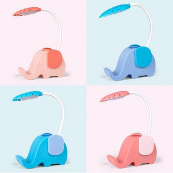 Μίνι Led Επιτραπέζιο Φωτιστικό Cartoon Creative Elephant Snail Επαναφορτιζόμενο Φοιτητικό Υπνοδωμάτιο Κοιτώνα Κρεβατιού Προστασία ματιών Φως νύχτας