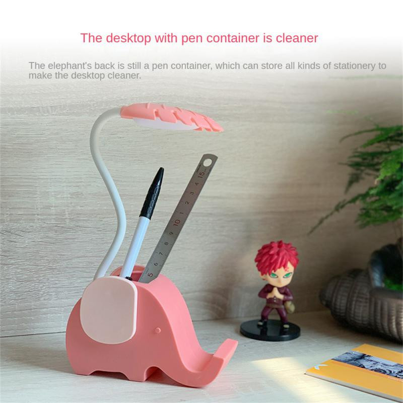 Mini Led laualamp multikas loominguline elevant tigu Laetav üliõpilasmagamistuba ühiselamu voodi kõrval silmade kaitse öövalgusti