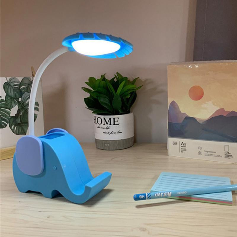 Mini Led laualamp multikas loominguline elevant tigu Laetav üliõpilasmagamistuba ühiselamu voodi kõrval silmade kaitse öövalgusti