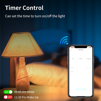 DoHome Smart Bulb WiFi Alexa Lamp Google Home HomeKit Siri Voice Control Интелигентна крушка 12W AC 85-265V Таймер Функция