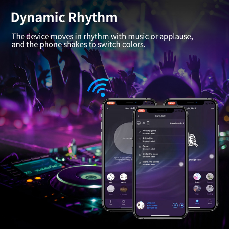 DoHome Bec inteligent WiFi Alexa Lampă Google Home HomeKit Siri Control vocal Bec inteligent 12W AC 85-265V Funcție de temporizator