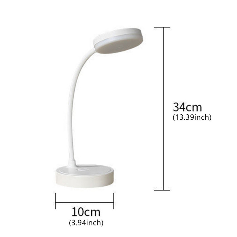 Lampă de masă Protecția ochilor Lumină LED reglabilă la atingere Dormitor pentru studenți Dormitor Lectură Lampă de birou reîncărcabilă prin USB Cadou special