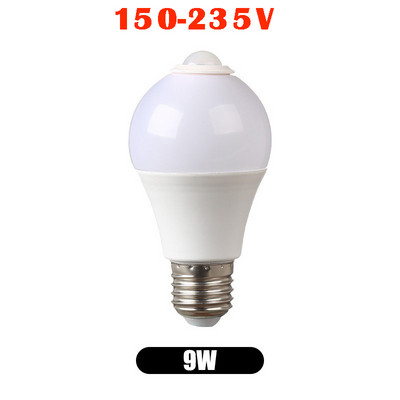 Led judesio jutiklio lemputė Led lempa Pir jutiklio apšvietimas automatiškai įjungiamas / išjungiamas naktinis apšvietimas namų parkavimo apšvietimui 220v 265v 5/7/9/12/15W E27
