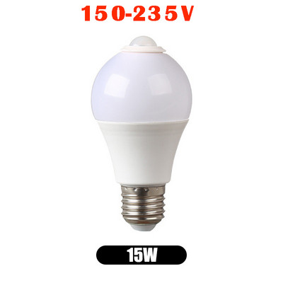 Led judesio jutiklio lemputė Led lempa Pir jutiklio apšvietimas automatiškai įjungiamas / išjungiamas naktinis apšvietimas namų parkavimo apšvietimui 220v 265v 5/7/9/12/15W E27