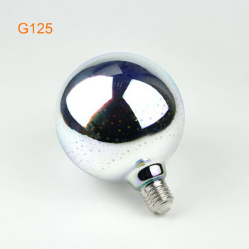 E27 RGB неонова светлина AC 110V-220V стъклена LED крушка за лампа 3D ефект на фойерверки неонова табела за сватбена ваканция Осветление за декорация на дома